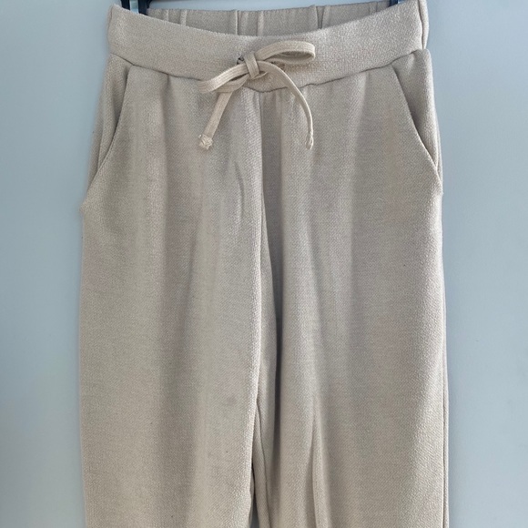 Tan knit Zara joggers and cropped sweater set - Picture 5 of 8